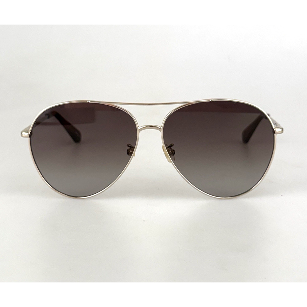 Kate Spade Sunglasses mod. Carolane F/S 3YGHA Gold Aviator Shades Oversized